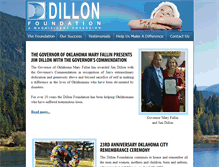 Tablet Screenshot of dillonfoundation.org
